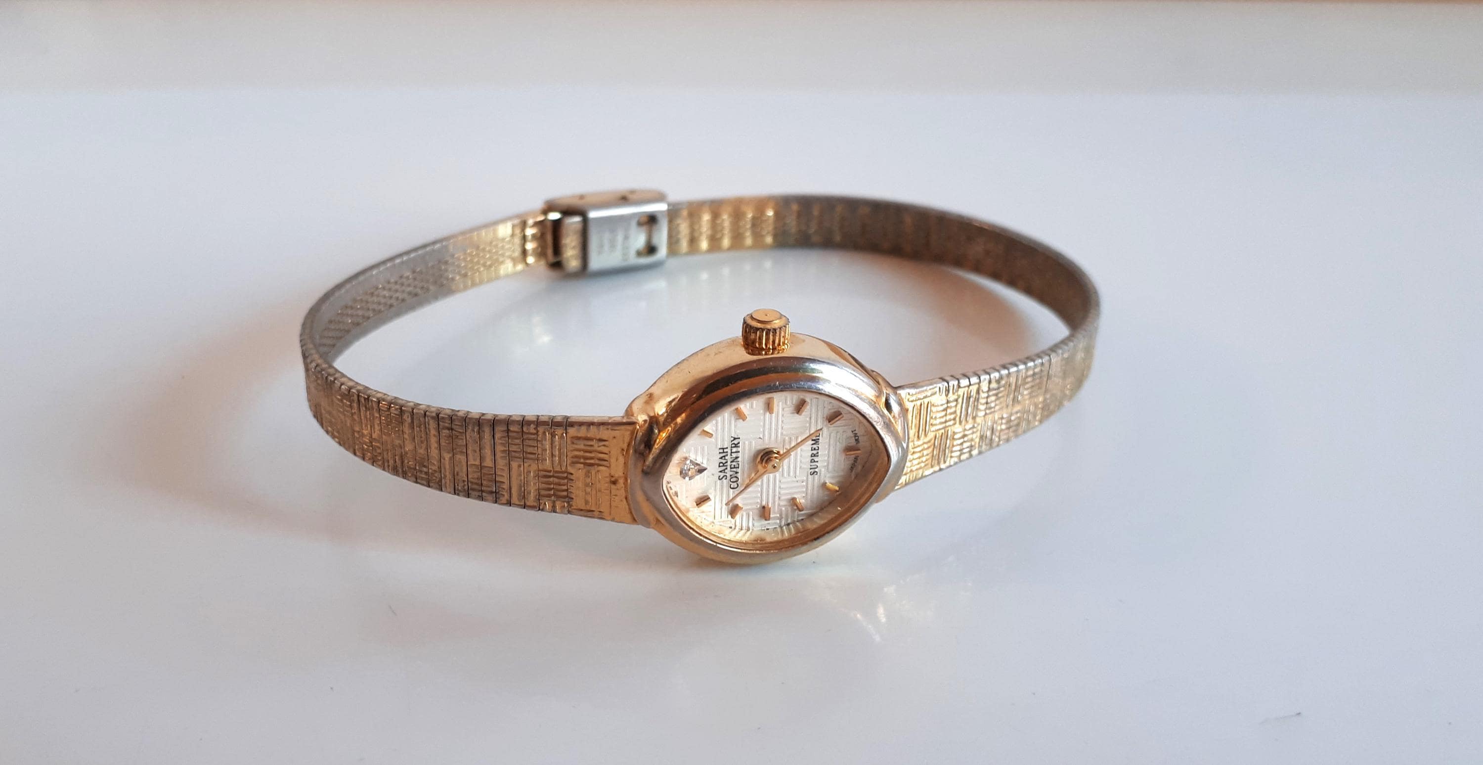 Sarah Coventry Supreme  Clear Crystals Japan Movement Ladies Watch New Battery Sarah Coventry Wristwatches for sale | eBay main image 3