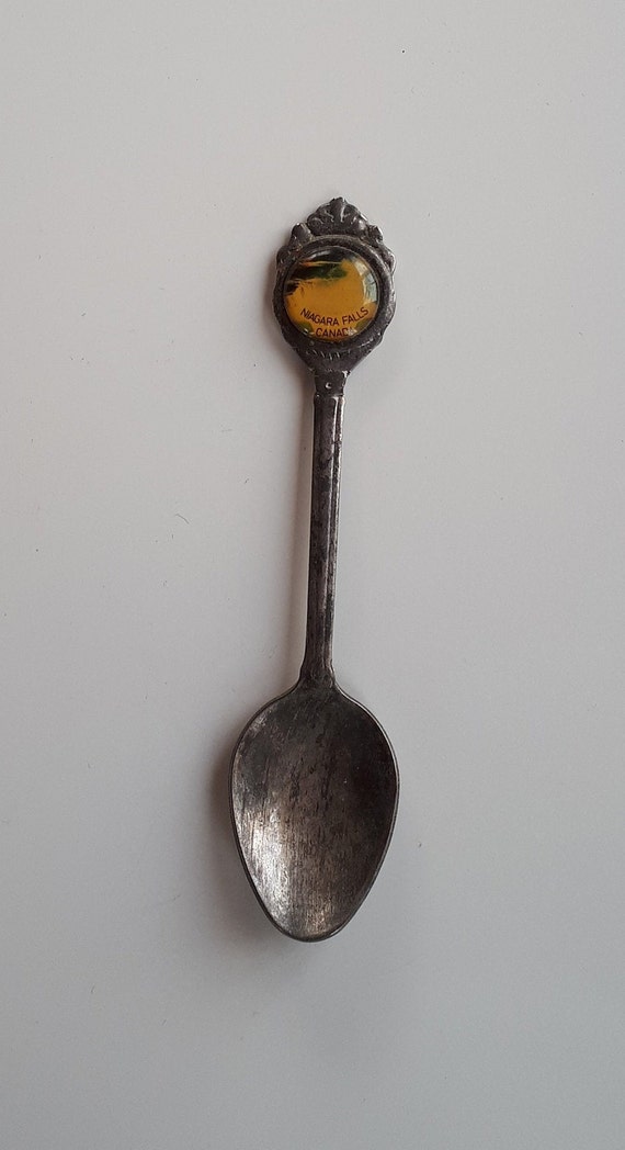 Antique Silver Plated Souvenir Spoon From Niagara Falls Canada