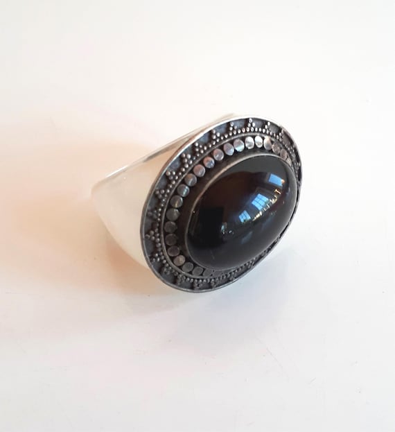 Unique Statement vintage chunky sterling silver b… - image 1