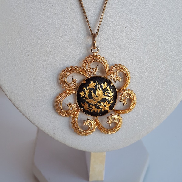 Gold Frame Necklace Etsy