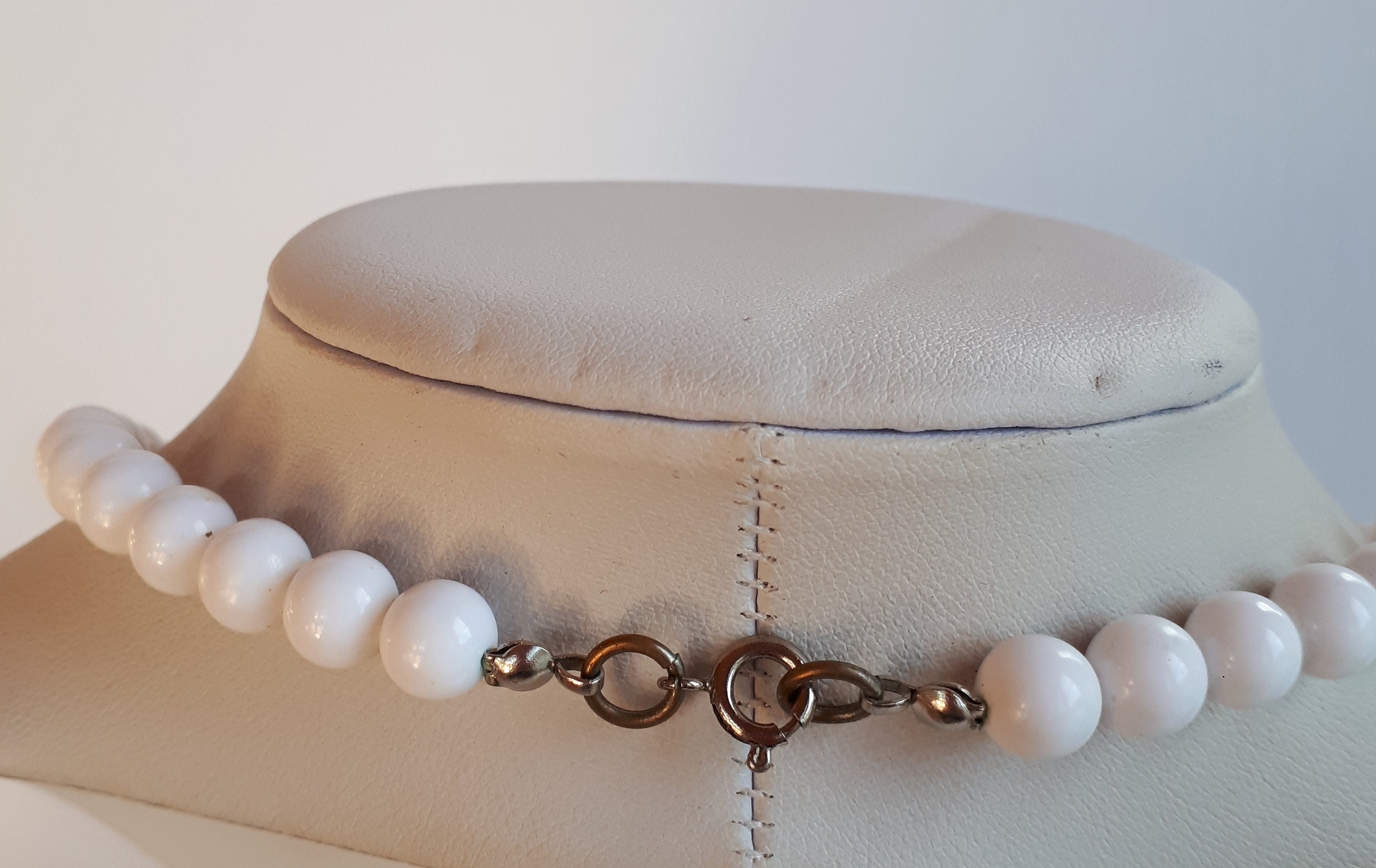 Collier Vintage Art Optique Cinétique - Métal Argenté, Style Années 70 - Occasion