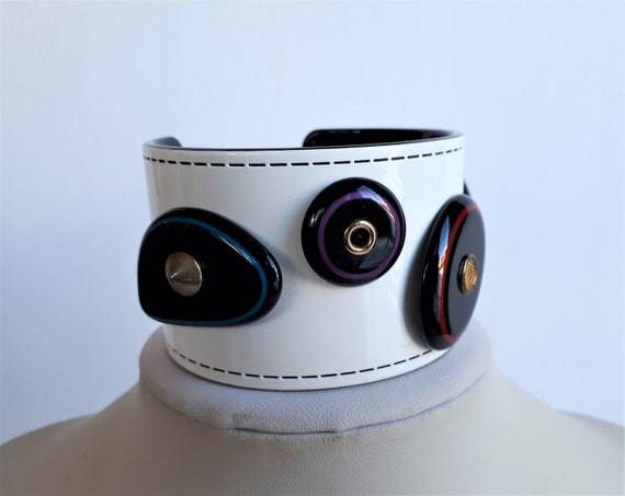 Statement designer white black interior plastic r… - image 7