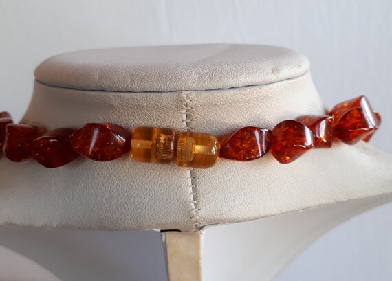 STATEMENT massive molded transparent cognac orang… - image 4