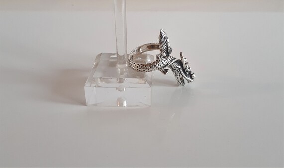 STATEMENT Vintage signed sterling silver 925 figu… - image 10