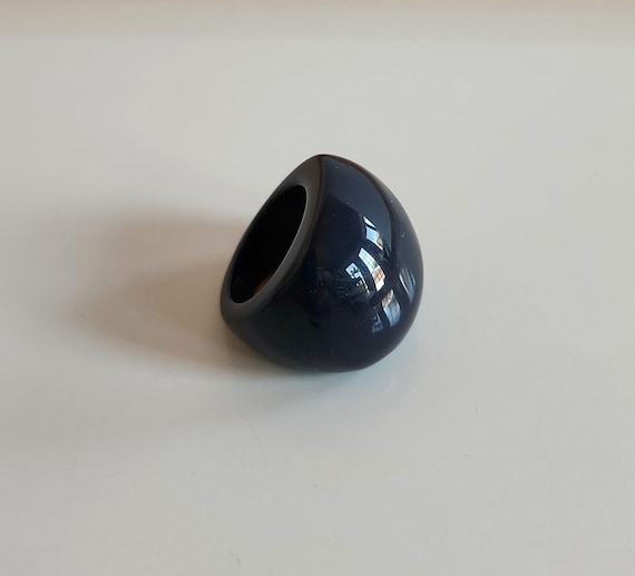 STATEMENT vintage massive chunky midnight blue lu… - image 2