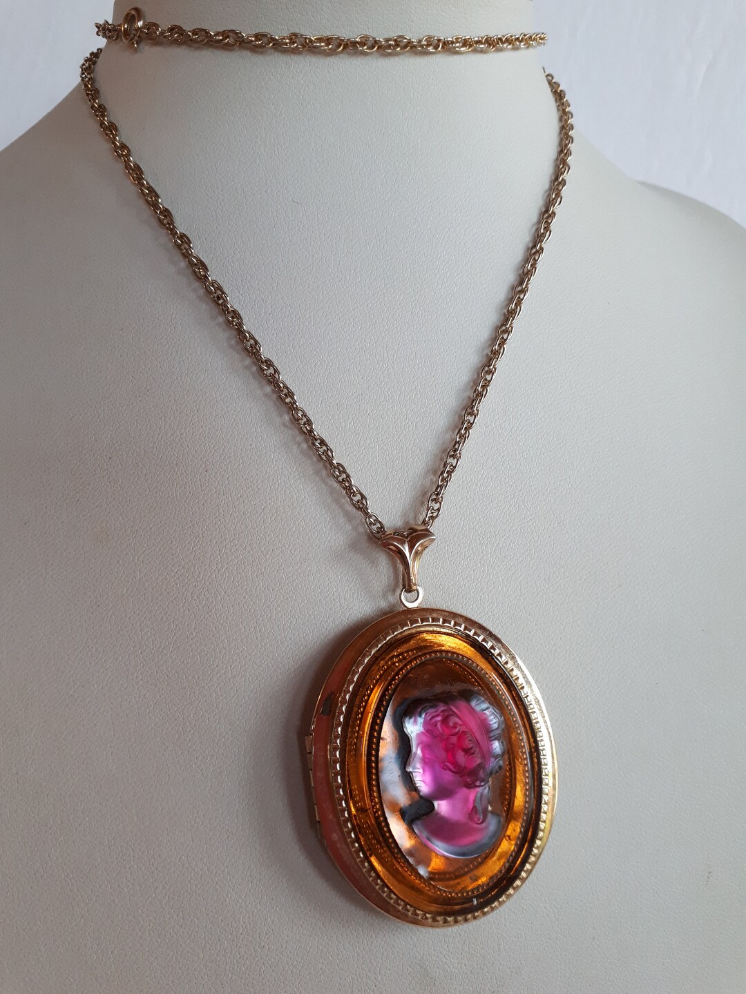 大きなヴィンテージ ゴールド プレート バタースコッチ ガラス