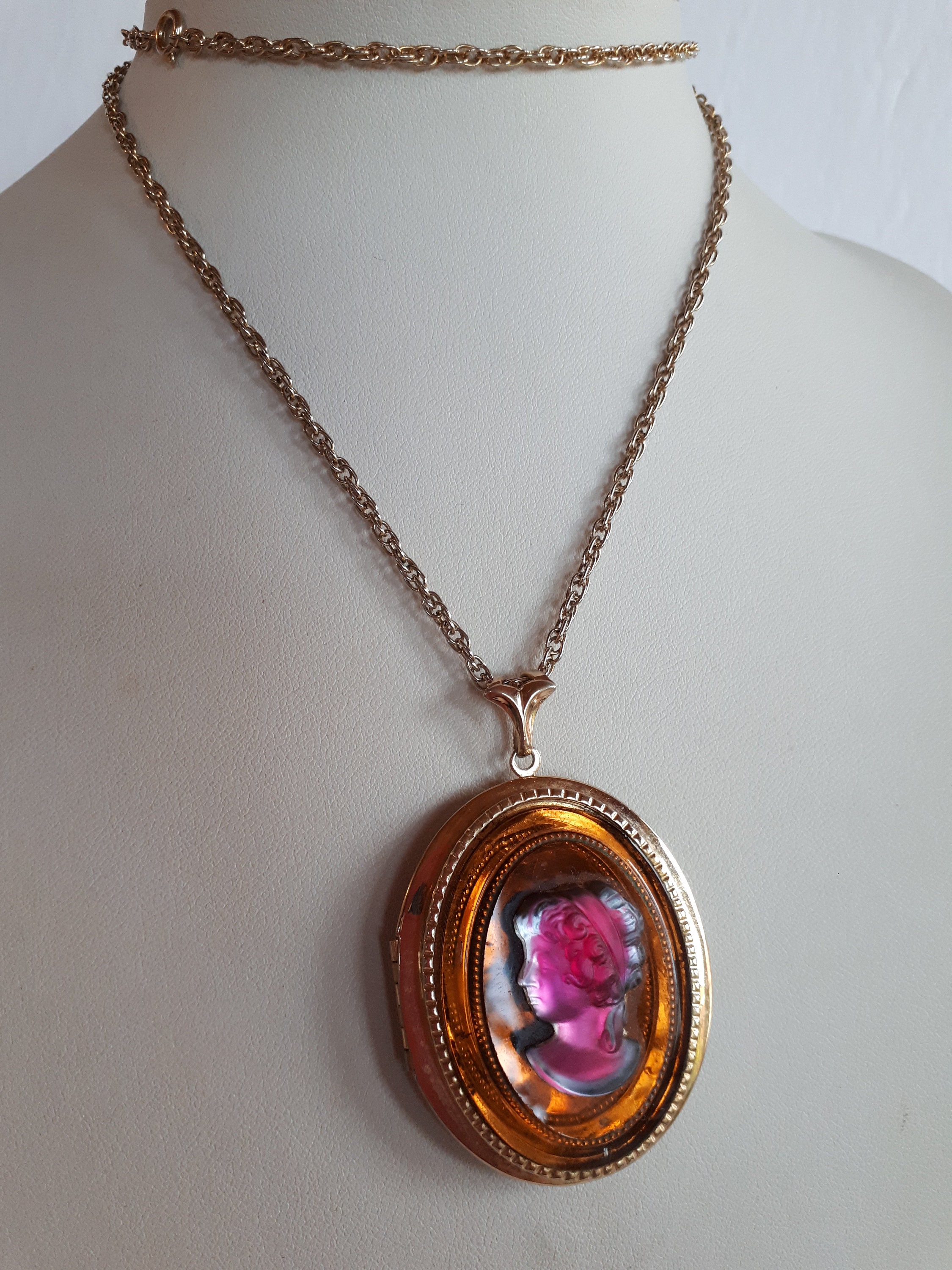 大きなヴィンテージ ゴールド プレート バタースコッチ ガラス