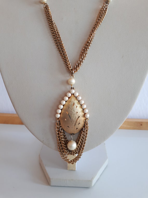 Collier Métallique Argenté Vintage - Original, Design Années 80, En Alliage, Bon état