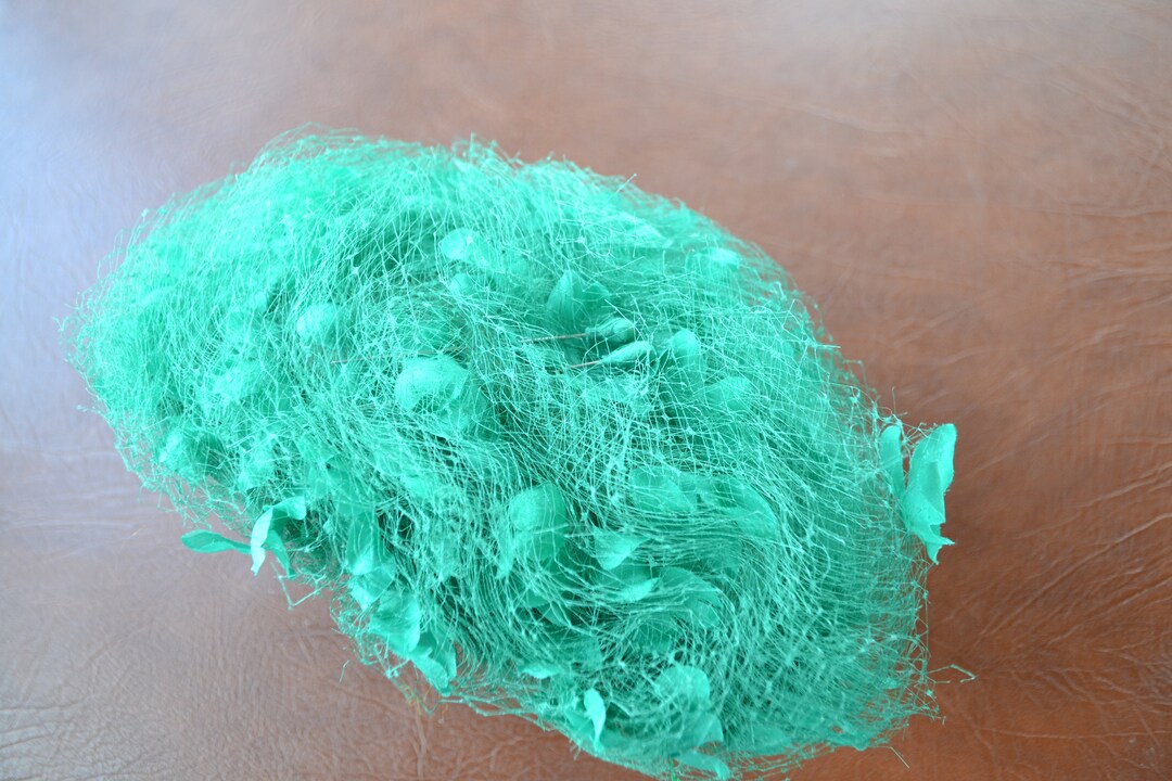 Vintage Signed Hannah Hats Montreal Green Women Summer Hat Headpiece