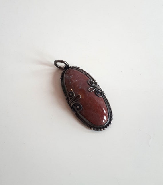 Exquisite Vintage sterling silver 925 and reddish 