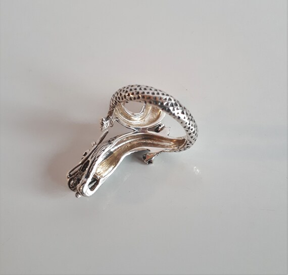 STATEMENT Vintage signed sterling silver 925 figu… - image 7