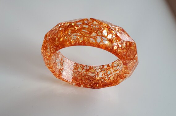 Vintage deadstock Statement clear transparent cra… - image 3