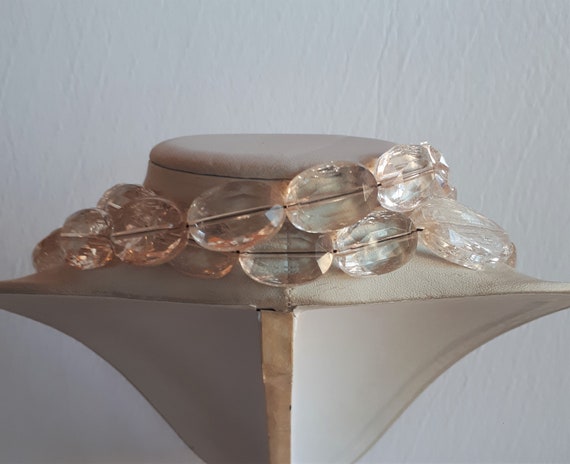 Massive long STATEMENT signed INWEAR pinkish gold… - image 7