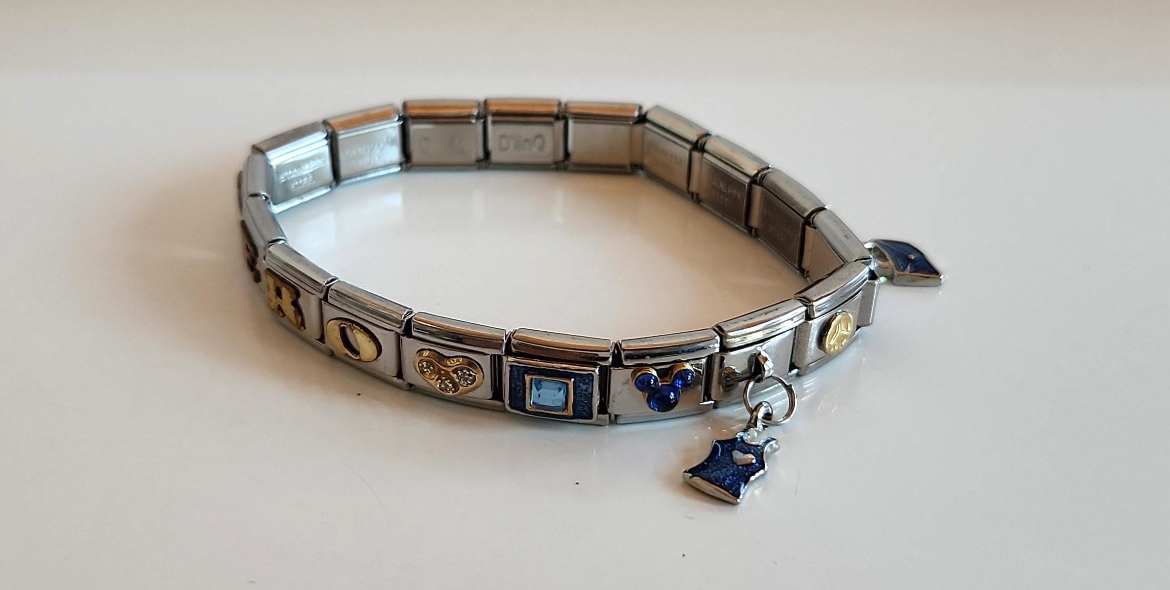 Vintage Signed GANZO Italia Disney D Linq Stainless Steel All