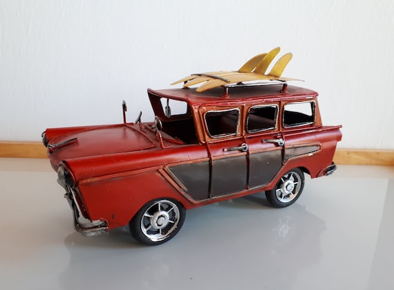 HAWILLOSCH Modèle De Voiture Vintage En Alliage - Décoration Rétro Pour Bureau Et Maison