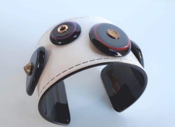 Statement designer white black interior plastic r… - image 3