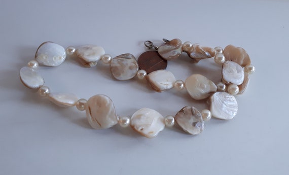 Vintage iridescent mother of pearl MOP shell blis… - image 7