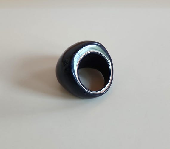 STATEMENT vintage massive chunky midnight blue lu… - image 4