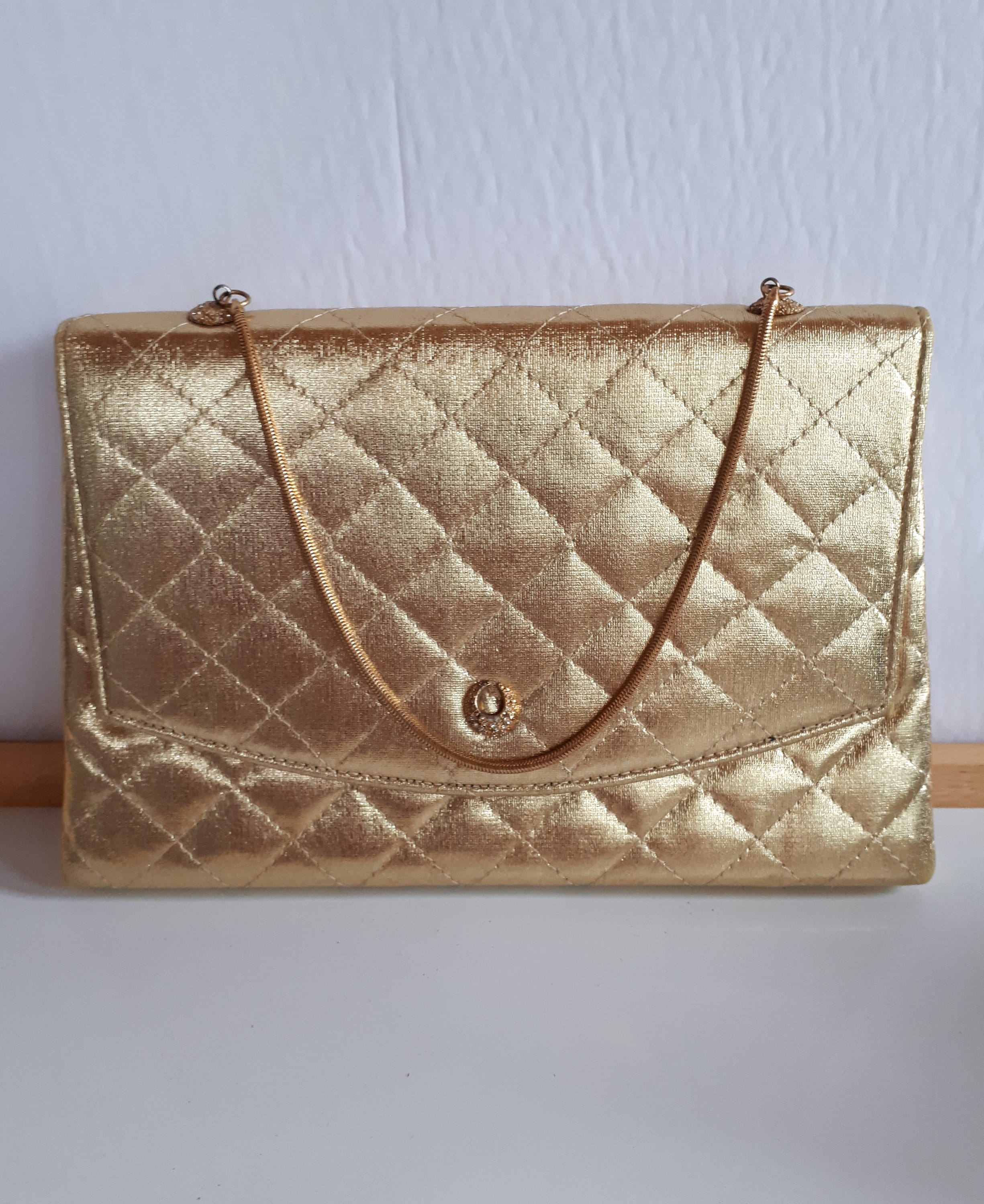 Chanel 2023 New Mustard Yellow Quilted Wallet on Chain Woc Crossbody Bag