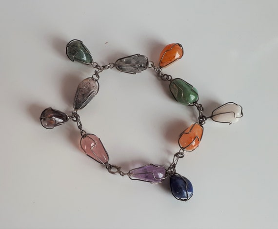 Bracelet jonc ouvert pierre fine ovale en argent - L'Atelier d'Amaya