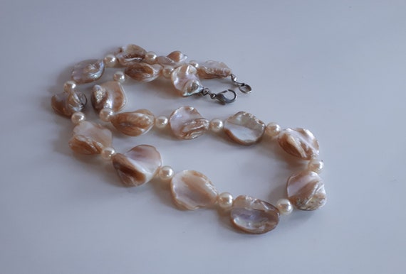 Vintage iridescent mother of pearl MOP shell blis… - image 5