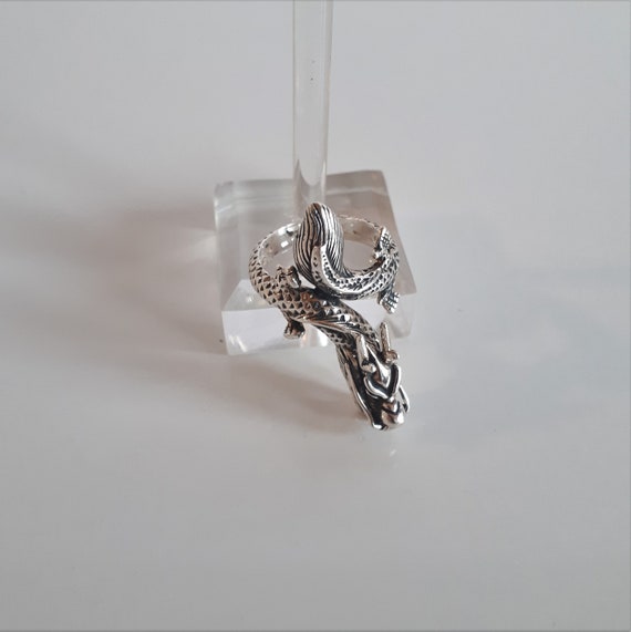 STATEMENT Vintage signed sterling silver 925 figu… - image 3