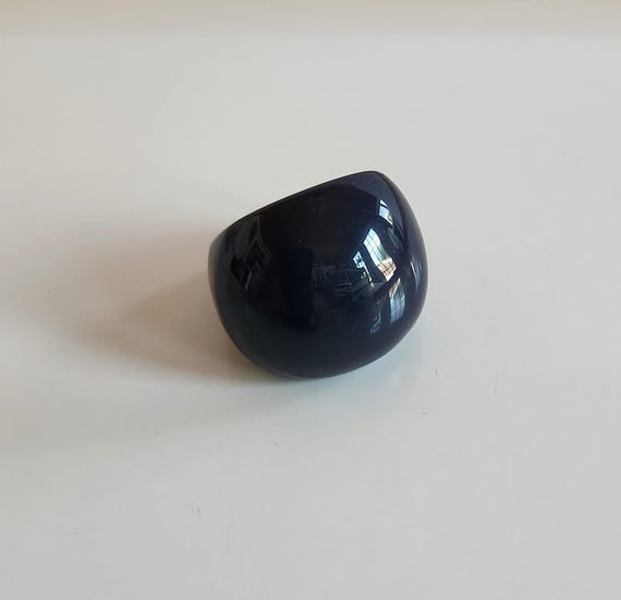 STATEMENT vintage massive chunky midnight blue lu… - image 3