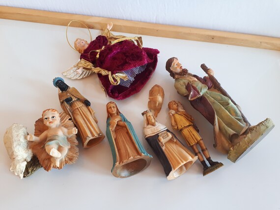 ToCi Coffret De 11 Figurines De La Nativité De Noël (jusqu'à 10 Cm) Au Design Classique Pour Les Décorations De Noël De La Crèche