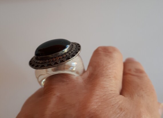 Unique Statement vintage chunky sterling silver b… - image 5