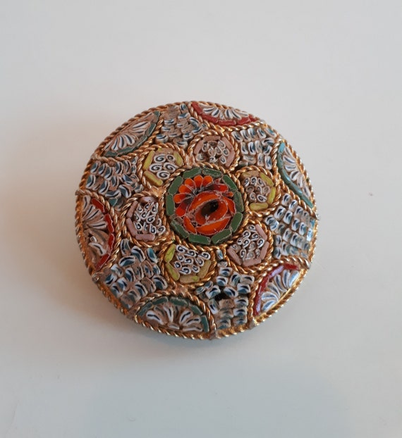 Lot D'Anciennes Broches Limoges - Camée Et Micro Mosaïque - Occasion - Porcelaine