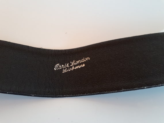 Statement couture black belt, Vintage designer st… - image 9