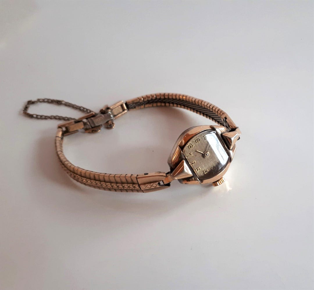 Vintage Caravelle Mechanical Watch, 10KT Rolled Gold (for 