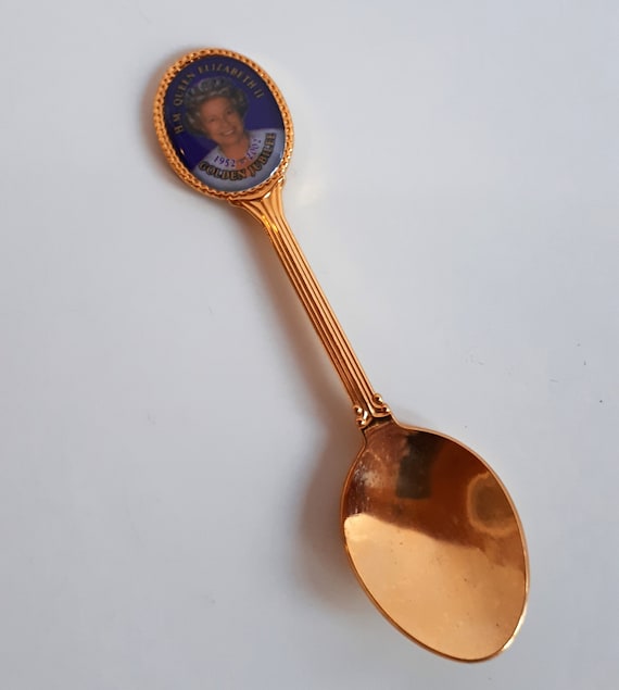 Queen Elizabeth II Golden Jubilee Spoon, 2002 Silver Plate