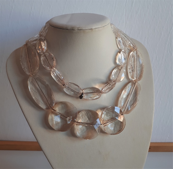 Massive long STATEMENT signed INWEAR pinkish gold… - image 4