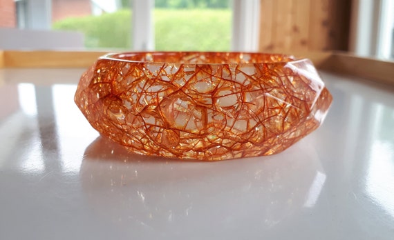 Vintage deadstock Statement clear transparent cra… - image 5