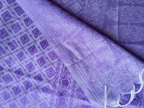 Vintage huge very fine Thai purple and lavender s… - image 2