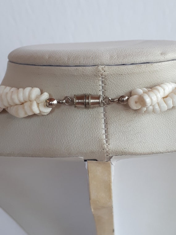 Superb Vintage STATEMENT Massive White Heishi Shell Torsade