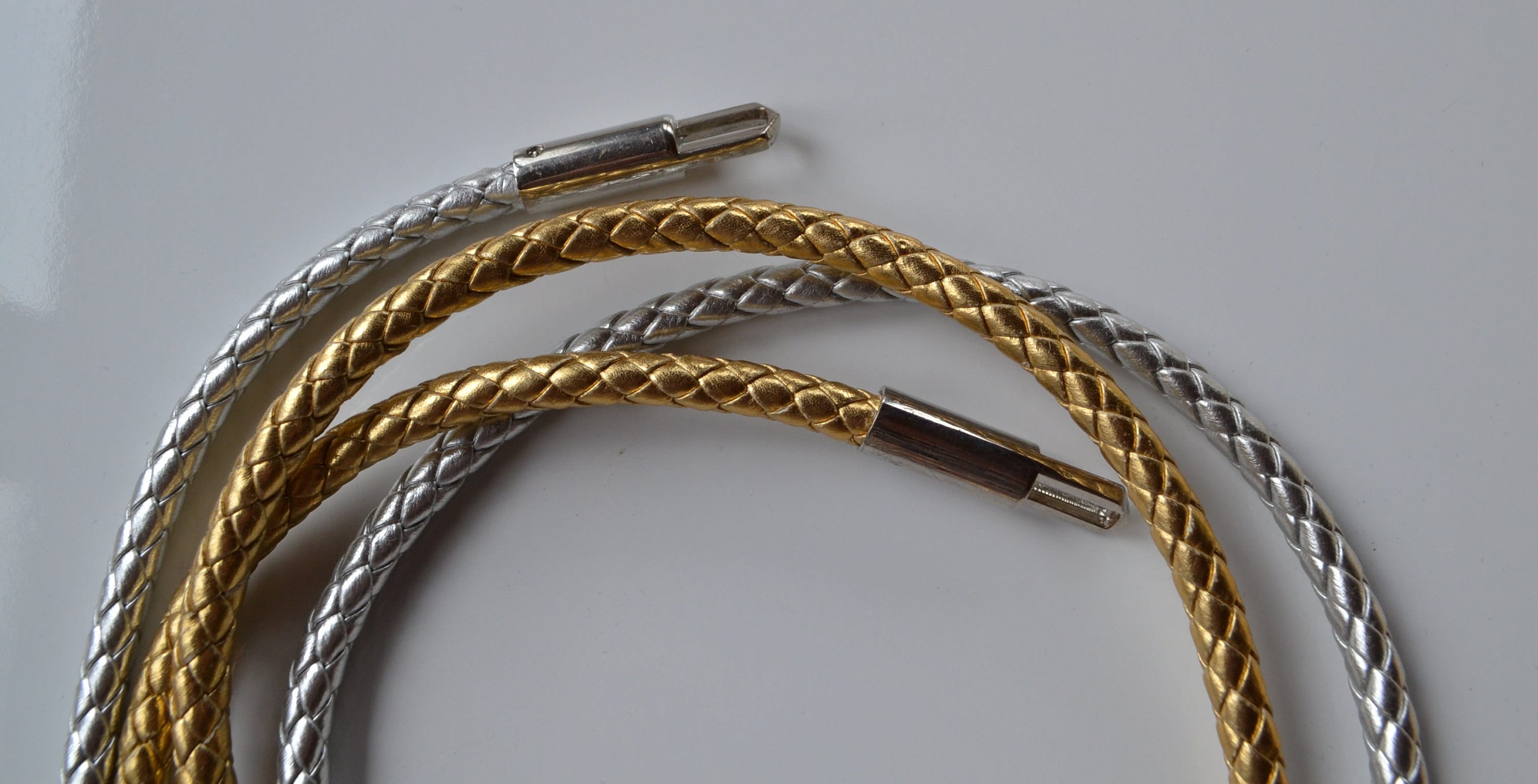 BUNDLE: 2 Genuine Leather Silver and Gold Belts Belt, A, Buckle, Western, Star, Ranger Set, Contemporary, 507 main image 4