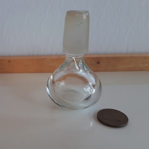 Antique or vintage clear glass stopper for pitcher jug 65 g