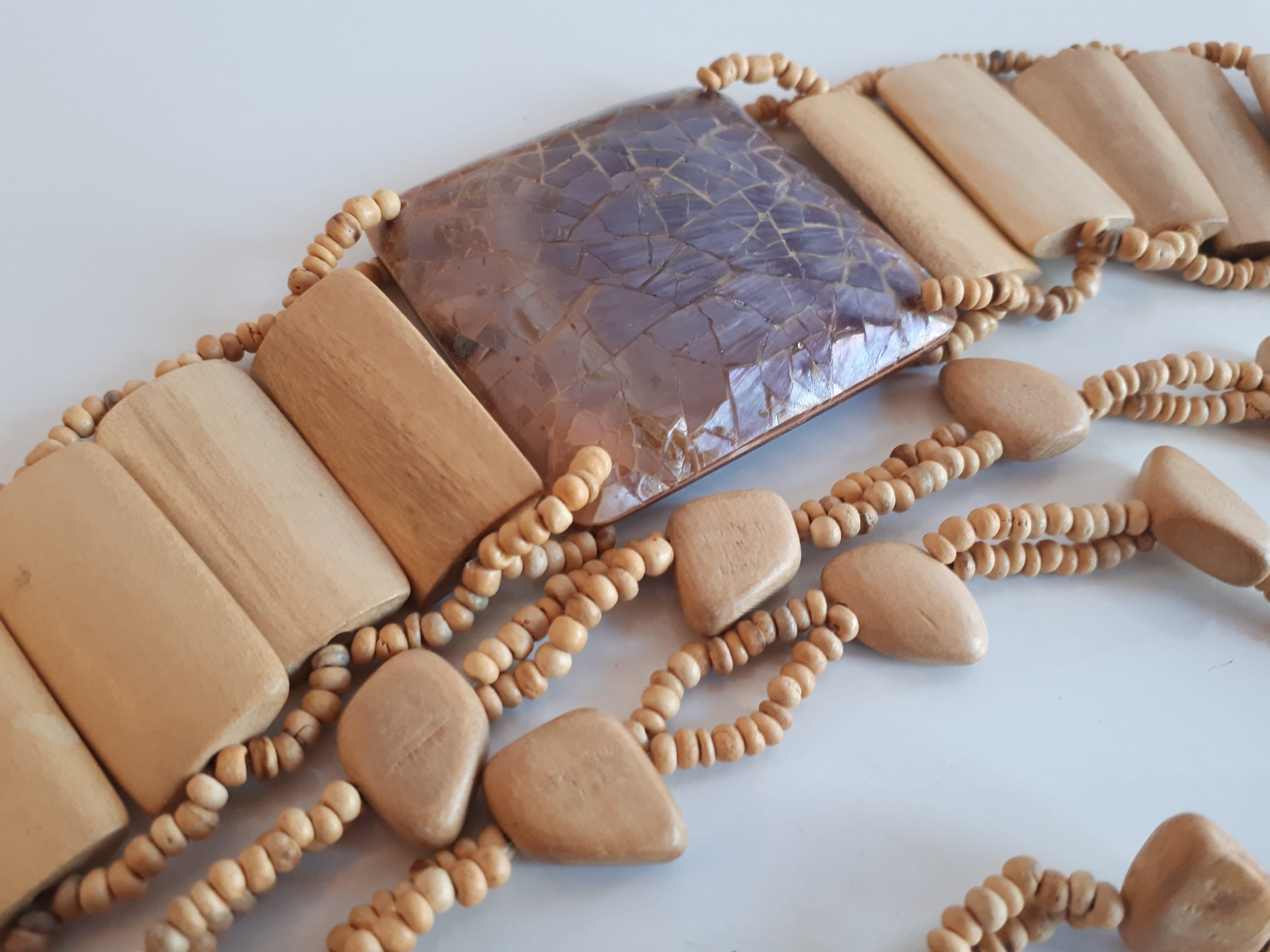 Vintage Mother of Pearl Medallion Leather Belt Boho Dark Academia Artisan M/L vintage boho leather belt products for sale | eBay main image 2