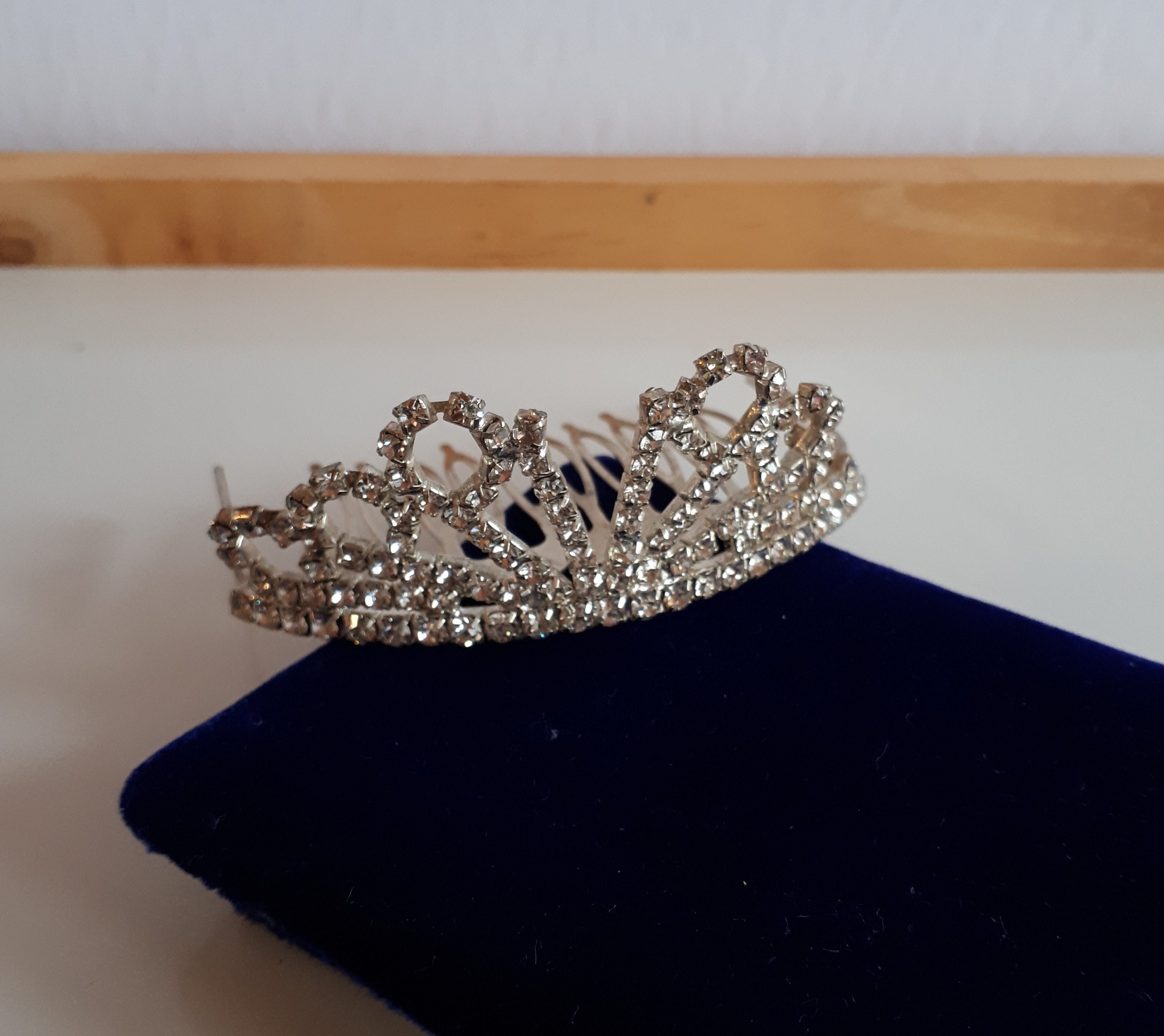 Diadème Vintage Baroque Avec Peigne – Couronne Reine Strass Élégante Mariage & Soirée
