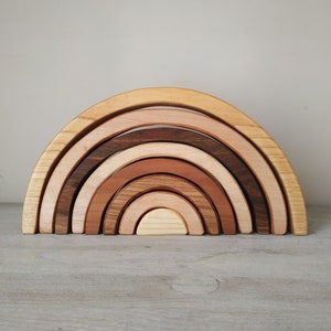 baby wooden rainbow