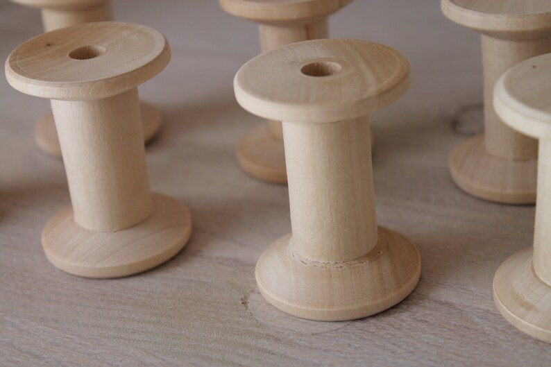 Wooden Spools Etsy