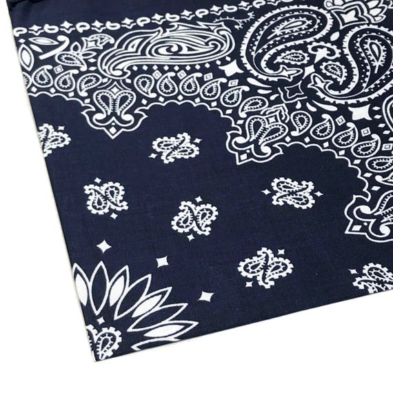 Navy Blue Bandana Navy Bandana HavaHank Bandanna Etsy