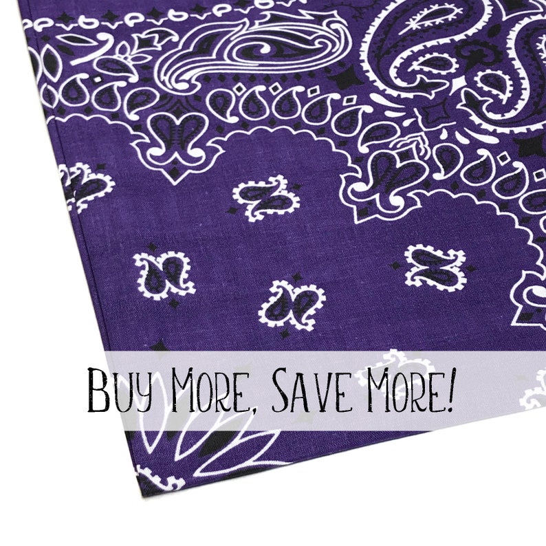 22 Purple Bandana Hav A Hank Bandanna Paisley Hankie Etsy
