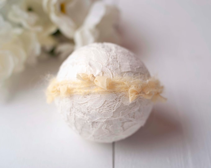 Yellow Yarn Tieback For Newborn and Sitter Baby Photography Photo Prop Headband