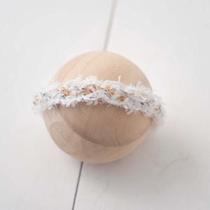 Ivory Fairy Tulle Headband For Newborn Photography Photo Prop