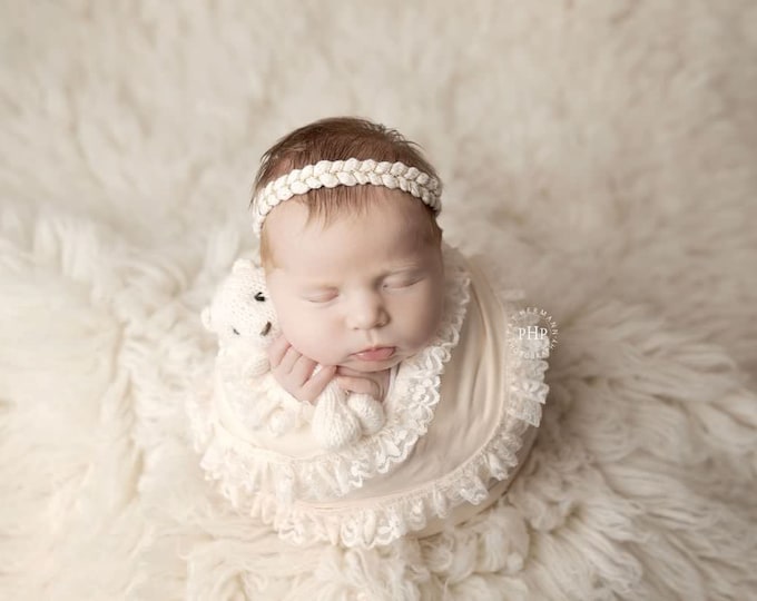 Newborn Gold Natural Braided Woven Headband Headband For Newborn Photography Photo Prop