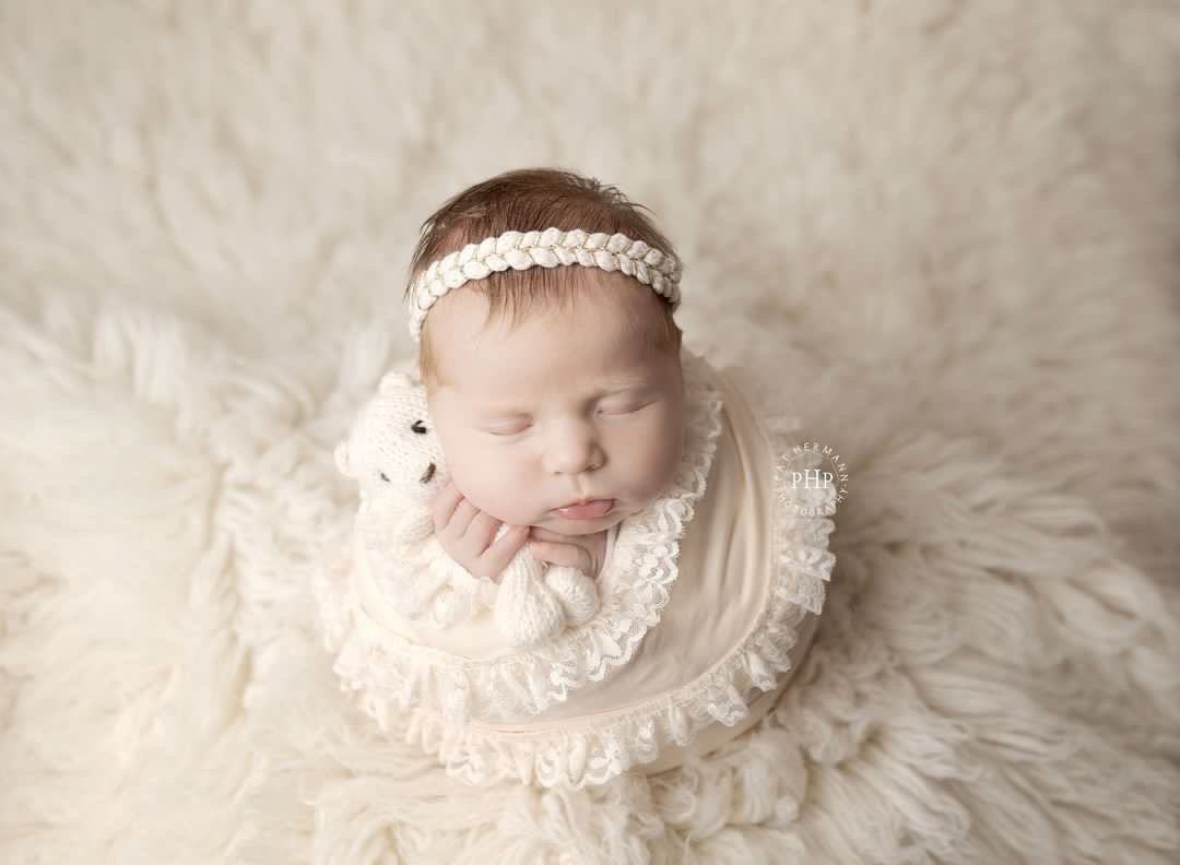 Newborn gold headband 2025
