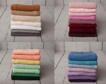 BEST SELLER Soft Stretch Staple Knit Wrap for Newborn Studio Photographers Photo Prop, Available in Many Colors, Canadian Made